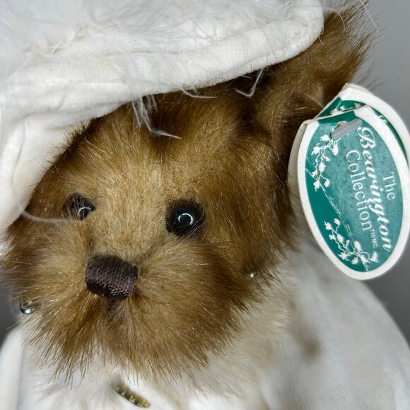 “Victoria” The Bearington Collection Retired Plush Bear W Tags 1082 14" Ivory - Picture 1 of 8